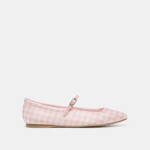 Dolce Vita Reyes X Byrdie Golf Wide Ballet Flats Pink Plaid Gingham
Size 6.5
